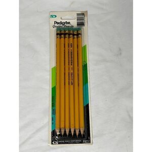 Vintage 1979 Pedigree Empire Pencil Co. #2 Pencils Sealed 6 Pack USA #5860